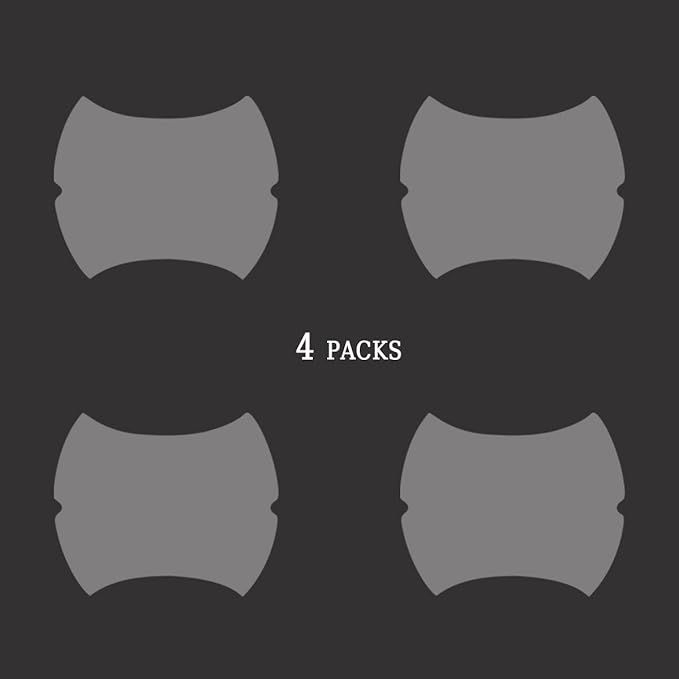 4PCS Carbon Fiber Car Door Handle Protectors, Universal Anti-Scratch Guard Stickers Fit Most Cars