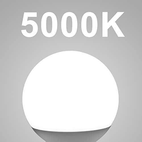 20 Pack Bathroom Light Bulbs, 5000K Daylight E26 LED Globe Bulbs, 60W Equivalent , G25 LED Vanity Light Bulb Perfect for Bathroom Makeup Mirror, Eye-Friendly CRI85+, 120V, 500Lumens, Non-dimmable