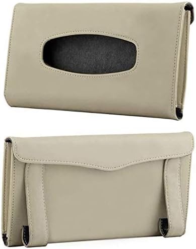 Car Tissues Holder for Cars, Visor Tissue Holder, Tissue Box, Cars Disposable Masks Holder, Mask Dispenser for Car (Beige)