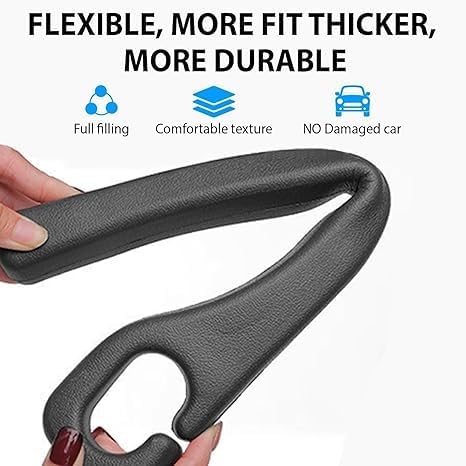Car Seats Gap Filler Dual-Slot Car Seat Gap Organizer – with Belt Slot, Anti-Drop Gap Filler for Cars & SUVs – No More Lost Items, All Within Reach (2PCS)