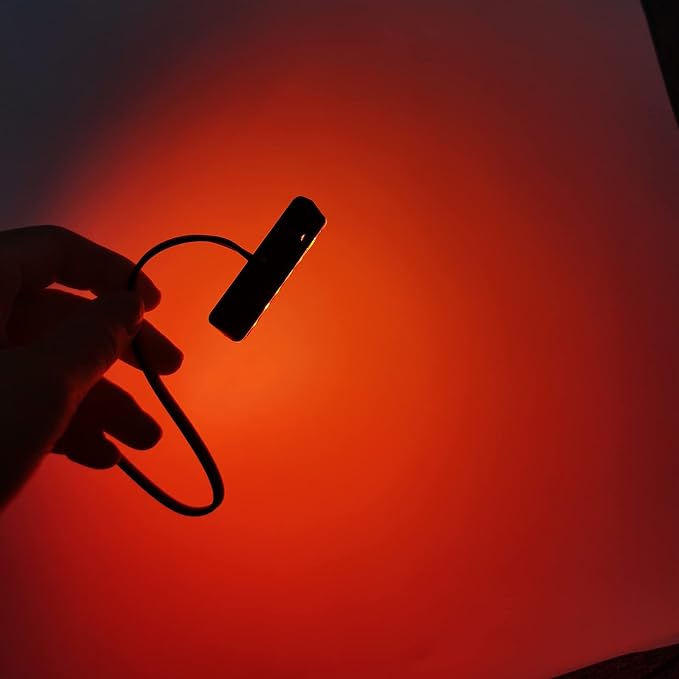 Waterproof Plate Light with 6 Red LED, License Plate Light Backup Light Tail Brake Light for Motorcycle Bike ATV Car RV SUV