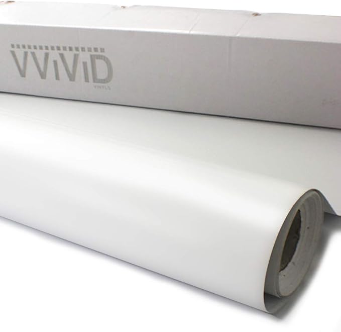 VViViD Clear Lamination Vinyl Roll for Die-Cutter and Vinyl Plotter (Satin Finish, 10ft x 54" Bulk Roll)