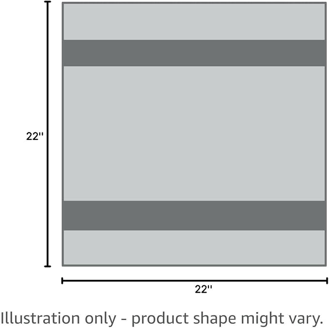 Premium Waterproof Seat Pad for Incontinence - Slip- Resistant, Ultra Absorbent Soft Microfiber 22 x 22 Inches - for Adults, Kids and Pets, Gray/Blue