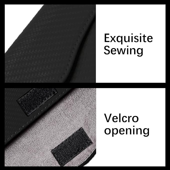 Car Tissue Holder, Car Napkin Holder, PU Leather Backseat Tissue Case Holder with Tissue Refill, Auto Accessories Interior Sun Visor Mask Dispenser Universal for Most Vehicles (Black)