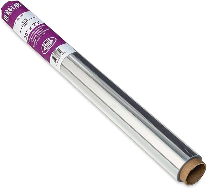 Grafix Dura-Lar 0.003" Film, Ultra Clear, Glossy 20" x25', Material, Mylar/Acetate Alternative for, Blank Stencils and Templates, Protection, Transparencies, Windows, Arts and Crafts, Roll