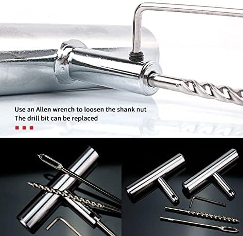 61Pcs Tire Repair Kit, Wheels Quick Seal, Universal Tire Repair Tools for Tire Repair for Car Truck Tractor Trailer Motorcycle