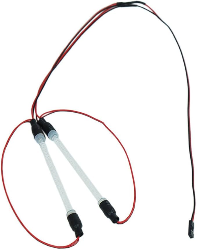 MOHERO 1/10 RC Car Chassis Body LED Light Strip Tube for RC Drifting Car Truck Tank (Blue)