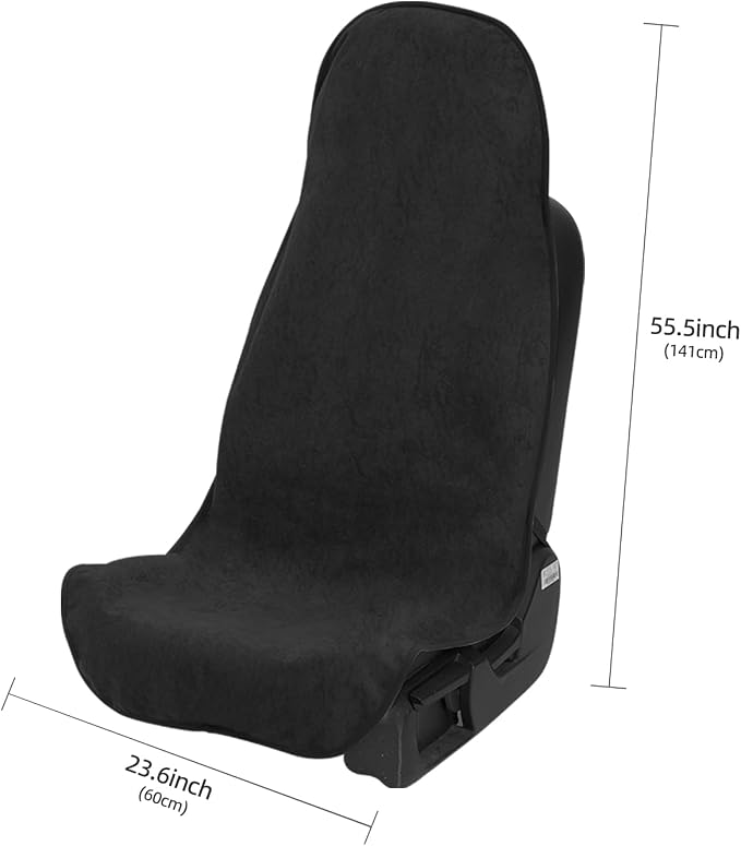 Waterproof Car Seat Cover Full Sets Interior Sets Universal Fits Car Sweat Towel for Trucks SUV Van Car Seat Protector Black Protector Cloth Seats Pack of 3