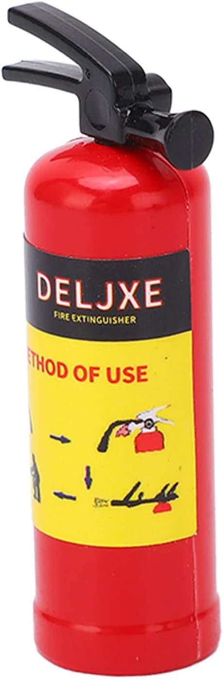 RC Car Fire Extinguisher Simulation Design Vivid Lightweight Mini Fire Extinguisher Toy RC Car Accessories (Red)