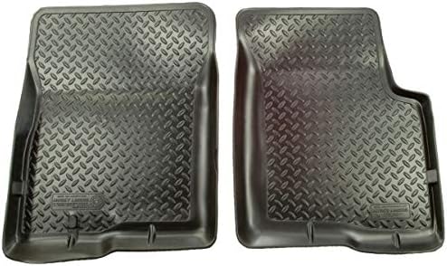 Husky Liners Classic Style Floor Mats | Fits 1998-2004 Ford Ranger, Regular CAB & SUPERCAB ONLY: 1998-2004 Mazda B3000 & B4000; 1998-2001 Mazda B2500 | Front Row, 2-pc Black - 33711