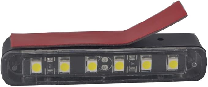 1x Waterproof Plate light with 6 White LED For License Plate Light,Backup Light,tail light or Brake Light for Motorcycle Bike ATV Car RV SUV
