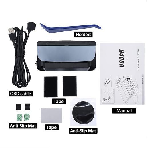 KAOLALI Universal Car HUD GPS Speedometer Head Up Display Digital Speed 3D Reflection for Cars Digital Speed MPH Overspeed Alarm