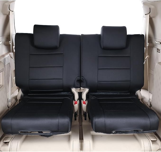 EKR Car Seat Covers Custom Fit for Toyota 4Runner(5 Seats) Full Set | for Toyota 4Runner 2003-2009(Manual Front Seats)Airbag Compatible,Waterproof Pet-resistant Protection,Neoprene(Black)