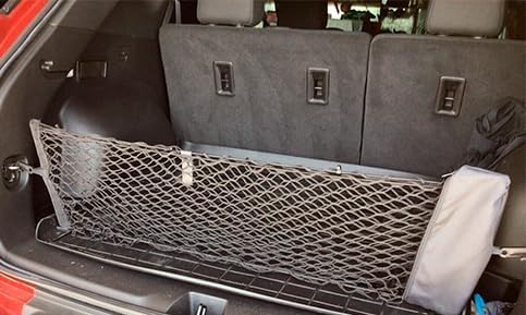Rear Trunk Organizer Cargo Net for Cadillac XT5 2017-2026 – Envelope Style Cargo Net for SUV–Premium Mesh Elastic Car Trunk Organizer Vehicle Carrier Storage–Compatible with Caddy XT5
