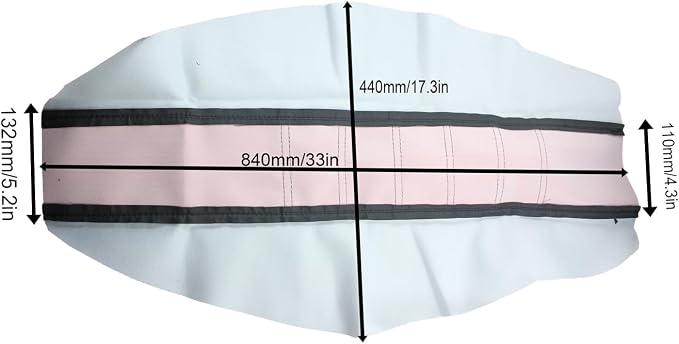 Motorcycle Universal Seat Cover Non-Slip Suitable Rubber Striped Seat Covers Soft for CRF150F CRF230F CRF250F CRF250R YZ125 YZ250 KX60 KX65 KX80 KX85 KX125 Dirt Pit Bike Motocross Off Road Motorbike