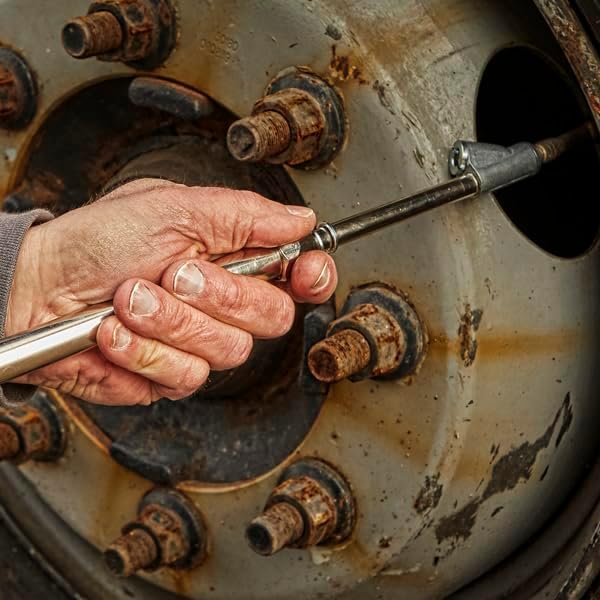 Milton S-986 Straight Foot Dual Head Tire Pressure Gauge with Dual Head Chuck, 10-160 PSI Heavy Duty Air Pressure Gauge for Semi Truck, Tractor Trailer, Dually, RV and Automotive Tires
