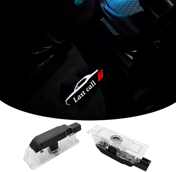 2PCS LED Door Logo Lights Car Accessories HD Welcome lamp Compatible for Challenger 2015-Present Projector Ghost Shadow Puddle Courtesy Step Lights