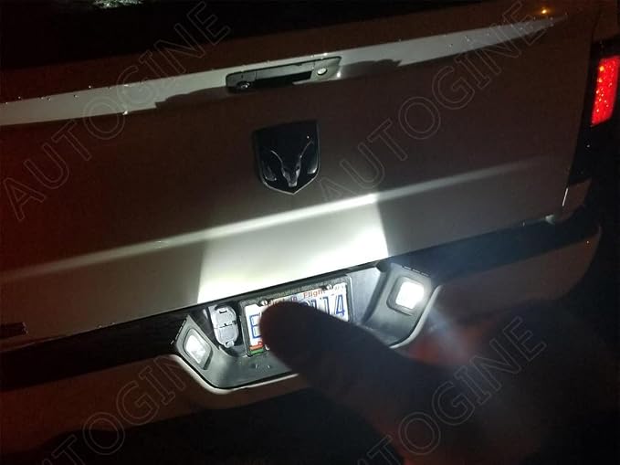 AUTOGINE 12 Piece White Interior LED Lights Kit for 2019 2020 2021 Dodge Ram 1500 2500 3500 Super Bright 6000K Interior LED Light Bulbs Package + Install Tool