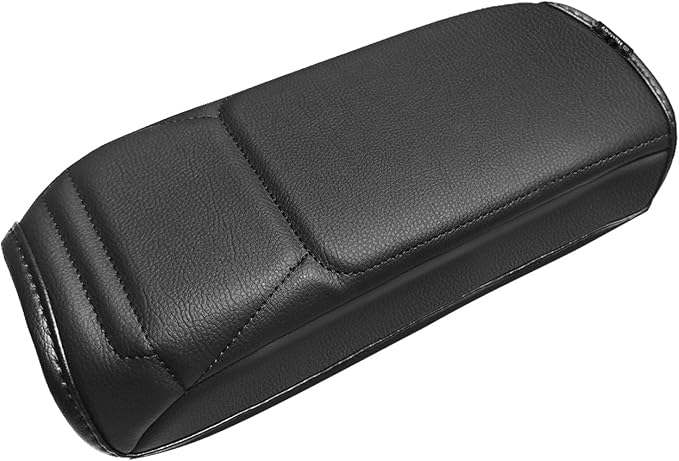 Muslogy Center Console Armrest Cover Fit for Nissan Kicks 2025 2026 Accessories, Comfort Armrest Pad Console Lid Cushion Vegan Leather Regular Thick