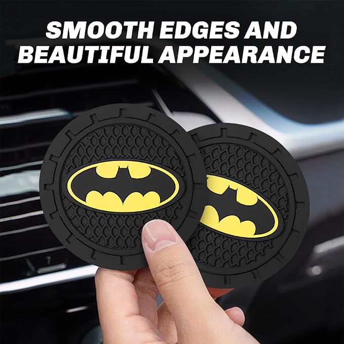 Cup Holder Insert Coaster for Batman DC Fans,Anti Slip Car Cup Coaster Interior Accessories
