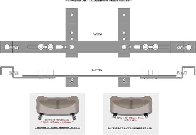 Car Fire Extinguisher Bracket | Fits Most Vehicles