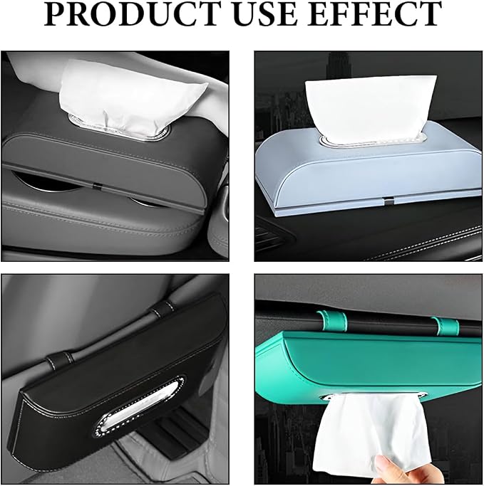 6PCS Car Tissue Refills, 50 Sheets 3-Ply Super Soft Facial Tissues for Auto Visor Tissue Holder, Smooth Comfortable Travel Tissue Refills Sun Visor Tissue Box Filler for Car
