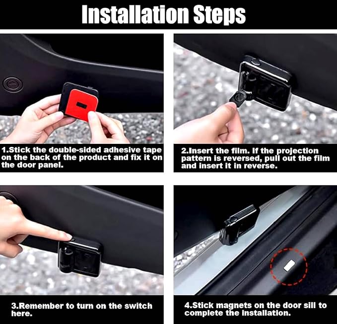 2PCS Car Door Lights,Turtle Door Lights Logo Projector LED Shadow Welcome Lamp,Car Accessories Turtle Gifts for Women Men,Suitable for All Vehicles Motorcycle Bike
