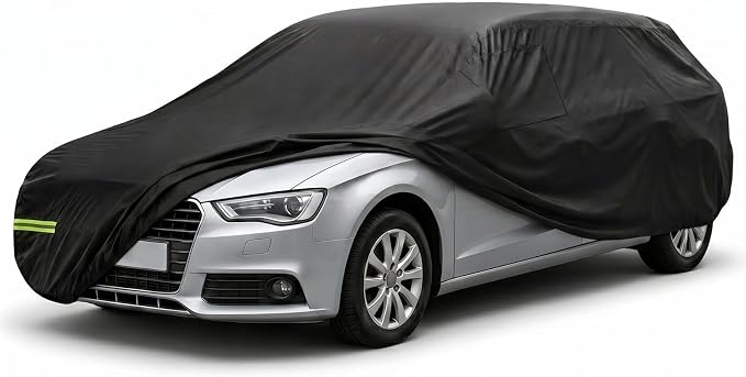 Favoto Car Cover Waterproof Outdoor Hatchback Car Cover | All Season for Automobiles Rain Snow Dust Protection Universal Fit Hatchback (164-177 in) for HHR, Countryman, Mazda 3 etc.