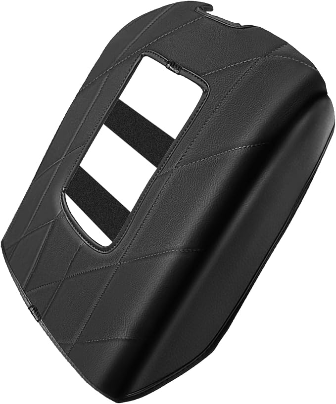 Muslogy Center Console Armrest Cover Fit for Toyota Tundra 2014-2021 Accessories, Comfort Armrest Pad Console Lid Cushion Vegan Leather 1-Inch Extra Thick(Bucket Seat ONLY)