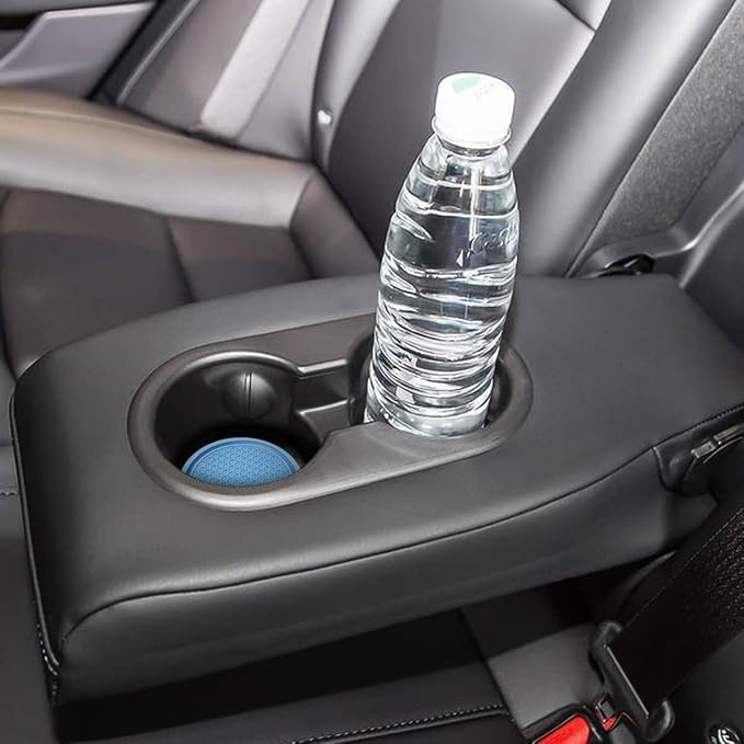 XINLIYA Car Cup Holder Coaster, 4 Pack 2.76 Inch Diameter Non-Slip Universal Insert Coaster, Durable, Suitable for Most Car Interior, Accessory for Women and Men (Blue)