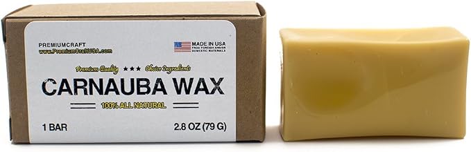 100% Carnauba Wax Bar - 3.1" x 1.8" x 1.2"