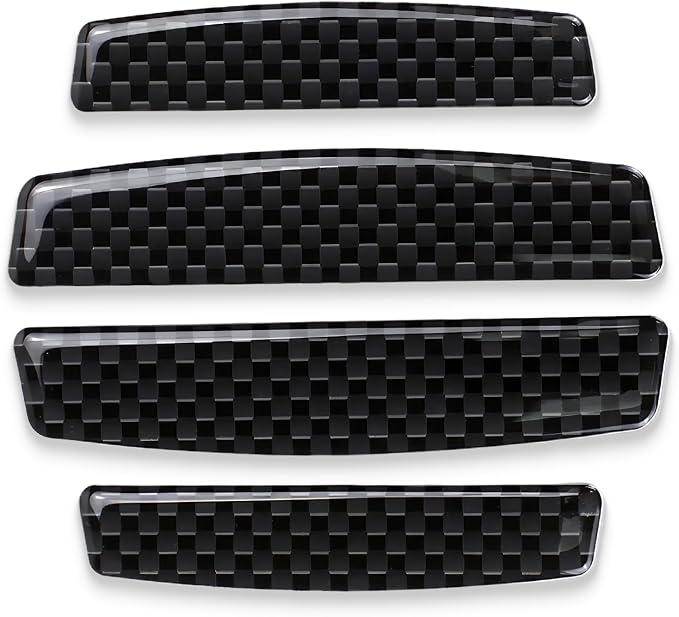 4PCS Universal Car Side Door Edge Guards Protector Real Carbon Fiber Door Edge Guard Protector Trim Molding Crash Scratch Protector Bumper Guard Protector Sticker Anti-Collision Strips