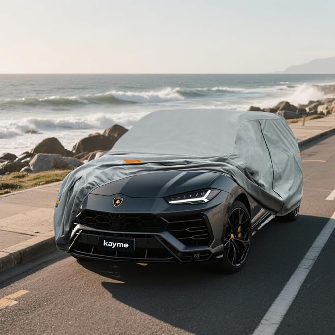 Kayme Heavy Duty SUV Car Cover Custom Fit Lamborghini Urus Waterproof All Weather for Automobiles, Full Exterior Covers Sun Rain UV Protection.(Deliver About 3-10 Days)