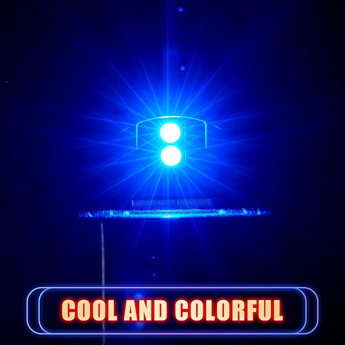 Frienda 8 Pieces Mini USB LED Light, Car LED Interior Lighting 5v Smart USB Atmosphere Light, Laptop Keyboard Office Decoration Night Lamp, Adjustable Brightness, 8 Colors