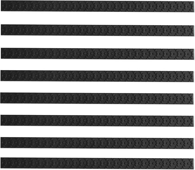 8 Pcs Adhesive Silicone Luggage Wheel Covers, Waterproof, Noise-Reducing, Shock-Absorbing Suitcase Wheel Protector for Travel, Fits Most Spinner and Office Chair Wheels (Black)