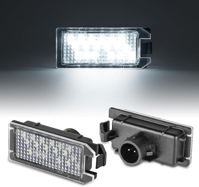 POPMOTORZ LED License Plate Lights Rear Tag Lamps Assembly for Jeep Grand Cherokee 2014 2015 2016 2017 2018 2019 2020,Fiat 500 2013-2019 Super Bright 6500K White Rear Tag Number Plate Light 2pcs
