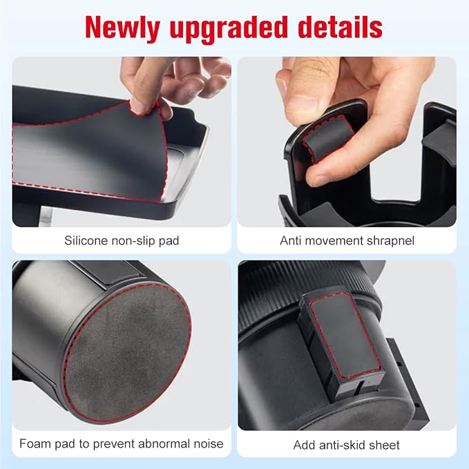 Car Cup Holder Tray,Automotive Cup Holder Expander for car,Large Drink Holder,10” Detachable Car Food Tray Table for Eating with Anti-Slip Base,Fit for Front & Back Seat