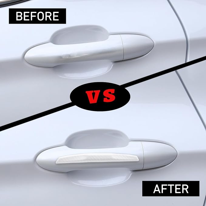 4Pcs Universal Car Door Edge Guards,Silicone Car Bumper Body Protector Trim Guard Auto Rearview Mirror Anti Collision Protector(White)