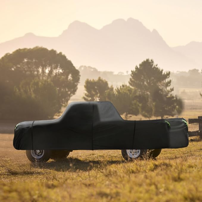 Truck Cover Waterproof All Weather, 6 Layers Pickup Cover Fit for Ford F150, Chevrolet Silverado, Gmc Sierra, Ram 1500 See Size Chart (T3 Fit Truck Length Up to 240 inch)