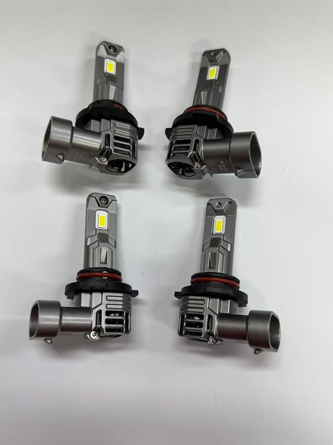 SEALIGHT 9005 9006 Bulbs Combo, 800% Brightness 100000LM, 6500K White Super Bright 9005/HB3 9006/HB4 Fog Light Bulbs, Plug and Play, Pack of 4