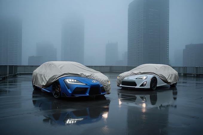 Kayme Heavy Duty Car Cover Custom Fit Toyota Celica Toyota 86 GR86, Waterproof All Weather for Automobiles, Full Exterior Covers Rain Sun UV Protection.