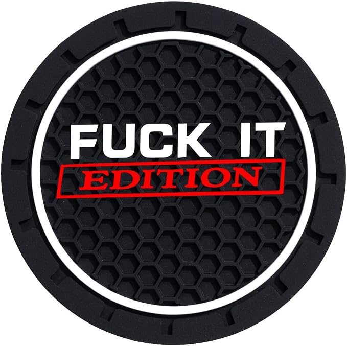 2Pcs 2.75 Inch Funny Cup Holder Insert Coaster Diameter Oval Tough Vehicle Travel Auto Funny Car Accessories