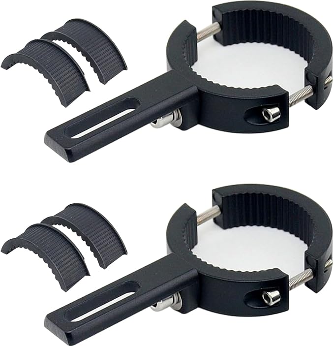 Motorcycle Spotlight Mount Brackets, Motorbike Tube Clamp Turn Signal Mounting Clamp Fog Light Holder for 1.5"-2.36" ATV UTV Roll Bar (2 Pcs)