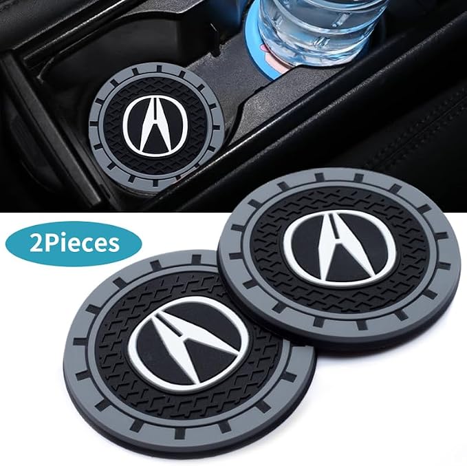 Cup Holder Insert Coaster Fit Acura CDX NSX RDX RLX TLX TLX-L,Anti Slip Car Cup Coaster Interior Accessories