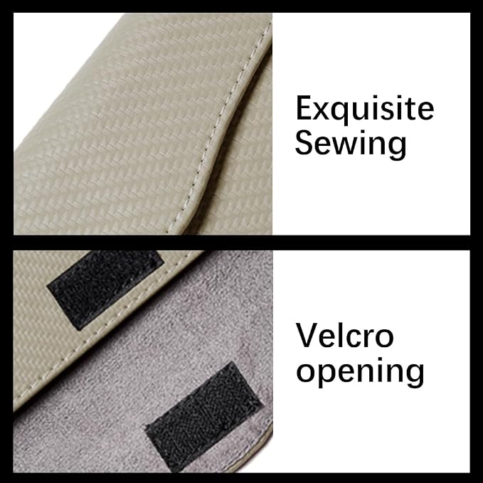 Car Tissue Holder, Car Kleenex Holder, PU Leather Auto Visor Tissue Box, Auto Interior Accessories Sun Visor Paper Towel Cover Case Backseat Napkin Organizer Universal for Most Vehicles(Beige)