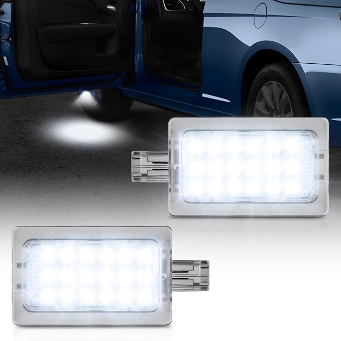 LED Door Courtesy Shadow Light Puddle Lights Compatible with 2008-2020 Dodge Challenger Chrysler 200 300 Sebring(White Light)