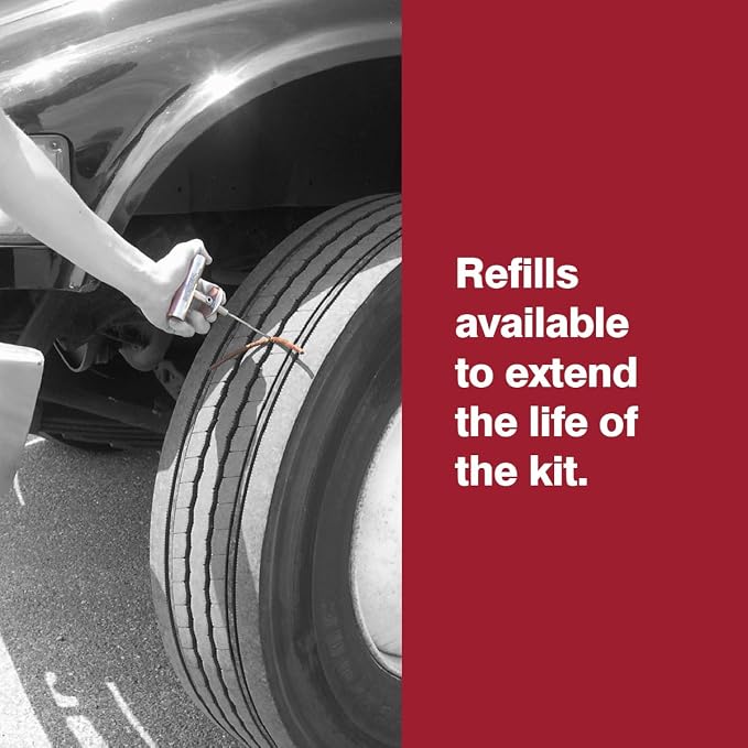 Safety Seal Tire Repair Kit – Truck Deluxe Kit, 30 Repairs (8"), 4.75" Probe, Case Kit, Tubeless Tire Repair for Trucks & Commercial Vehicles