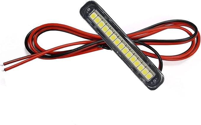 1Pcs 15 white Leds Led License Plate Light Waterproof Motorcycle Led Tail Light Trailer Light,Backup Light,Reverse Light,Side Marker Light for Motorcycle Scooter Bike ATV Car RV SUV