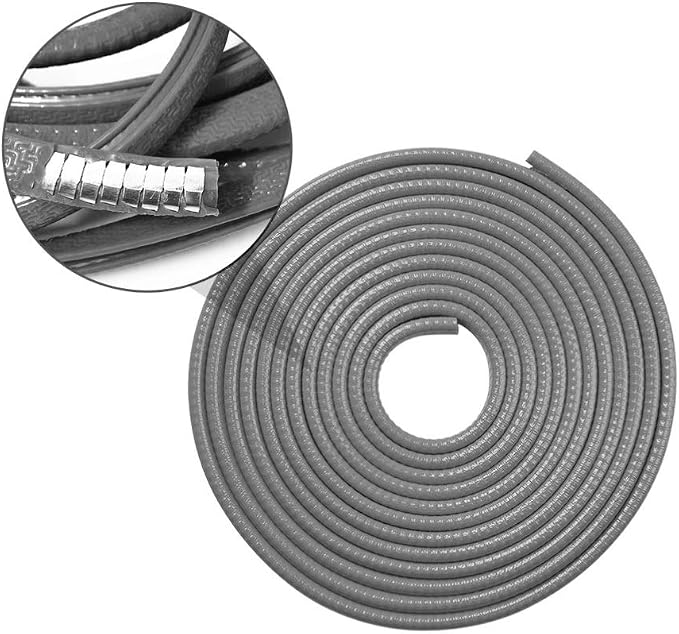 Garneck Car Door Edge Guards Rubber U Shape Edge Trim Seal Strips Protector Car Door Edge Protection for Auto Vehicle 10M