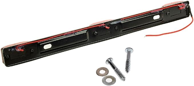 Partsam Amber 12V LED Tow Truck Light Bars, LED Identification Bar Lights Marker Lights, 14.17" Amber ID Bar Marker Lights, Truck Trailer Identification Light Bar for Trailers Over 80" Wide